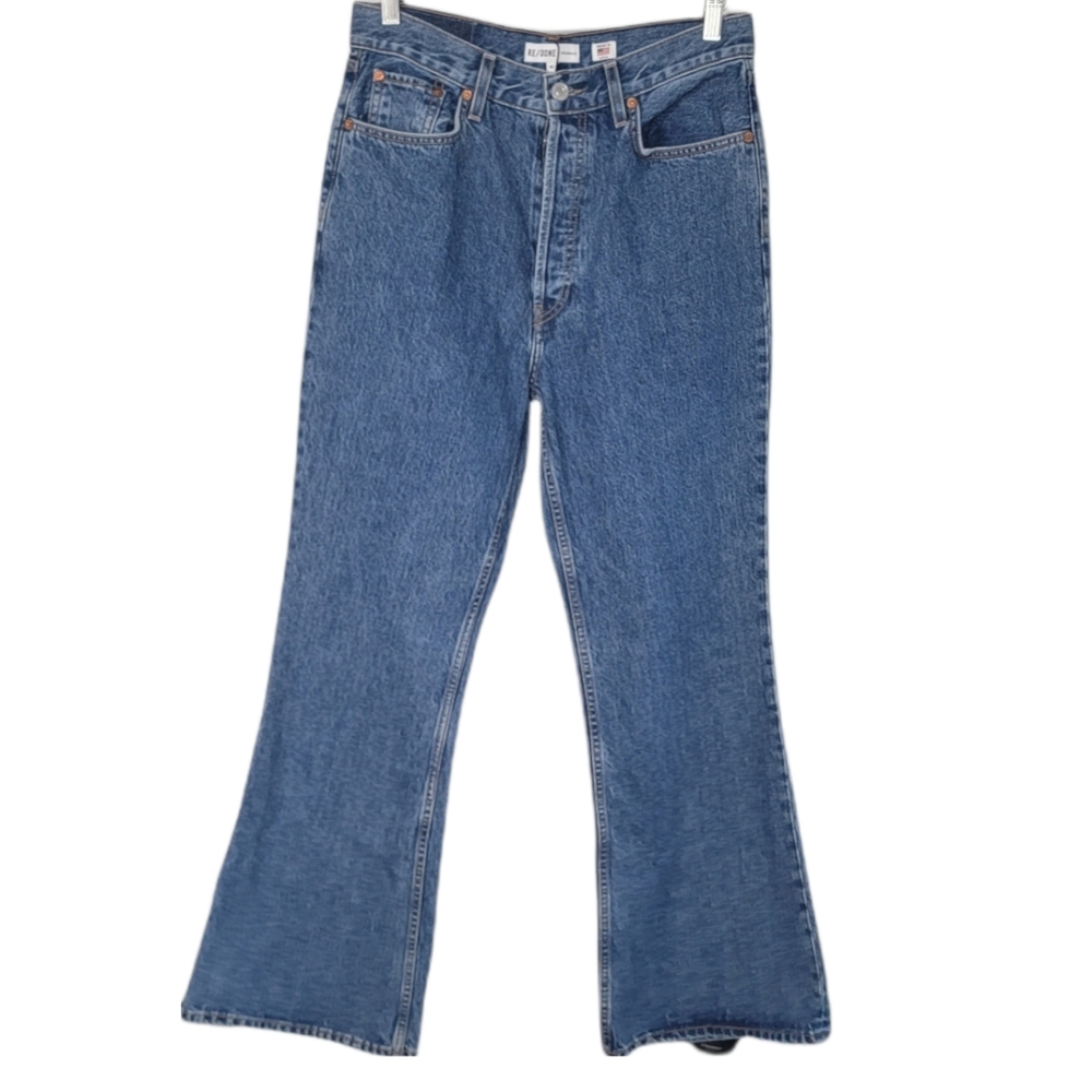 RE/Done 70's Ultra High Rise Bell Bottom Size 30 New With Tags